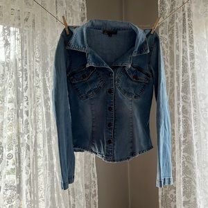 Fitted Denim Top